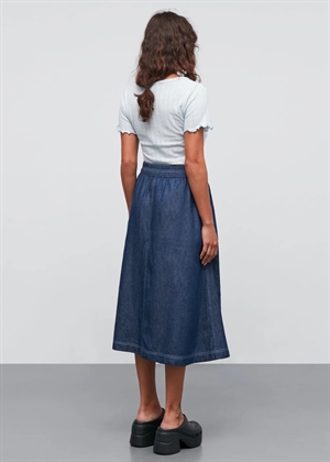Luna Air denim skirt Dark Blue Denim Mads Nørgaard 